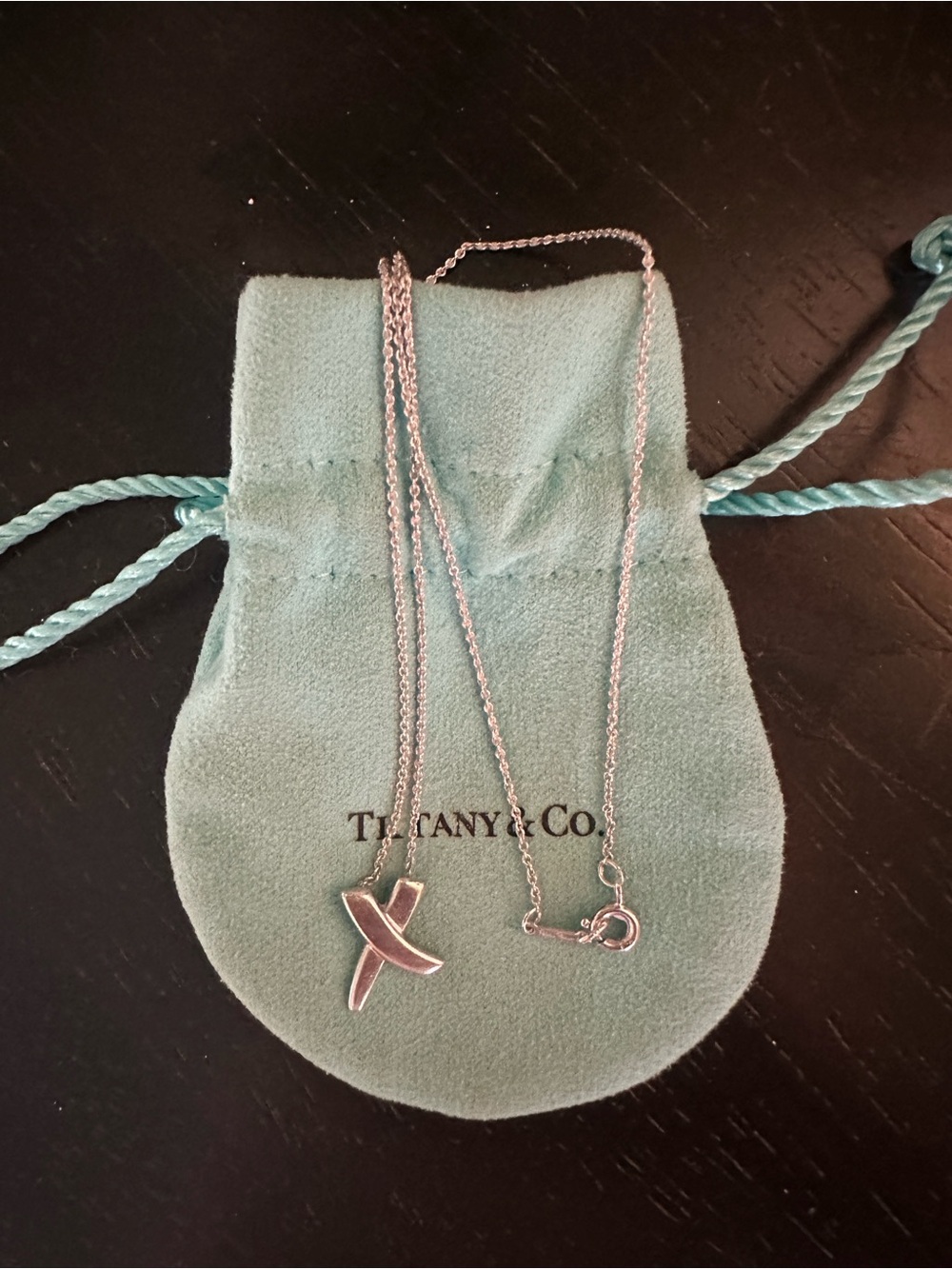 Tiffany & Co. Paloma Picasso Graffiti X sterling silver pendant necklace